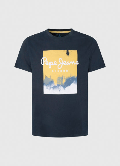 PEPE JEANS. LONDON-PREMIUM T-SHIRT | BLACK