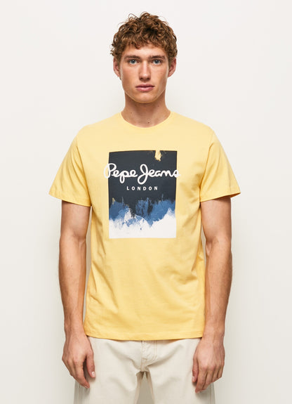 PEPE JEANS LONDON-PREMIUM T-SHIRT | YELLOW