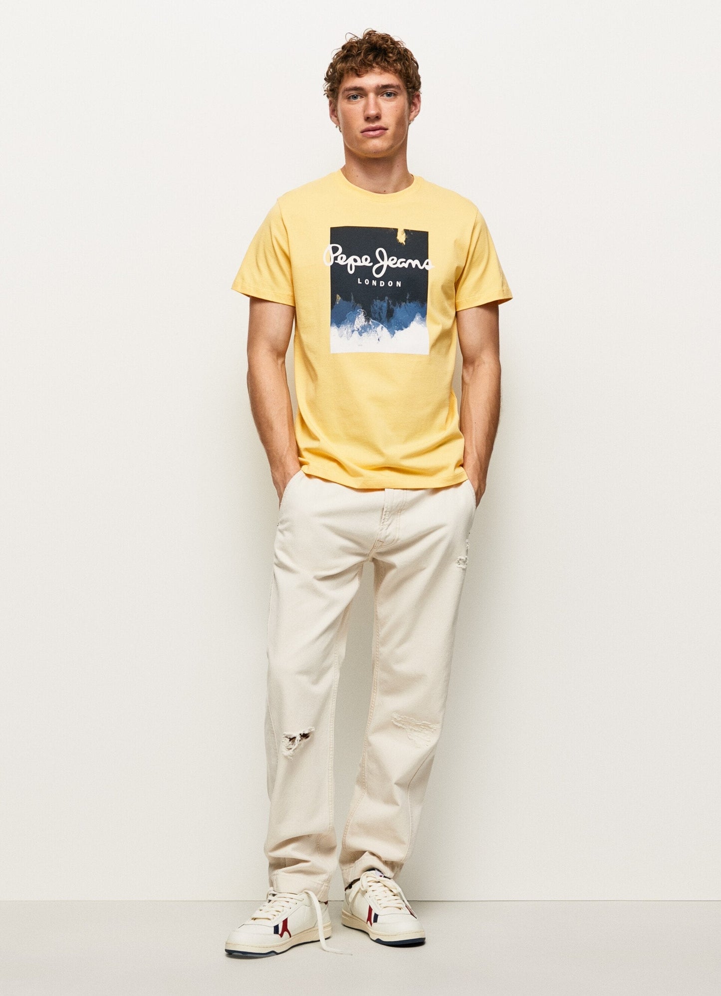 PEPE JEANS LONDON-PREMIUM T-SHIRT | YELLOW