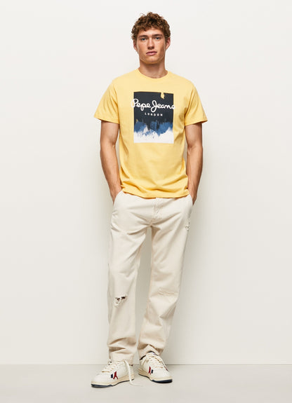 PEPE JEANS LONDON-PREMIUM T-SHIRT | YELLOW