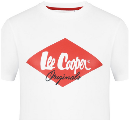 LEE COOPER. PREMIUM T-SHIRT REGULAR FIT UNISEX | WHITE