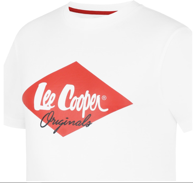 LEE COOPER. PREMIUM T-SHIRT REGULAR FIT UNISEX | WHITE