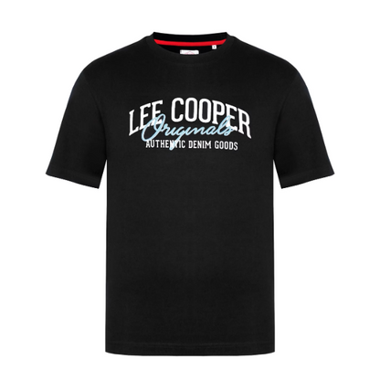 LEE COOPER. PREMIUM T-SHIRT REGULAR FIT UNISEX | BLACK