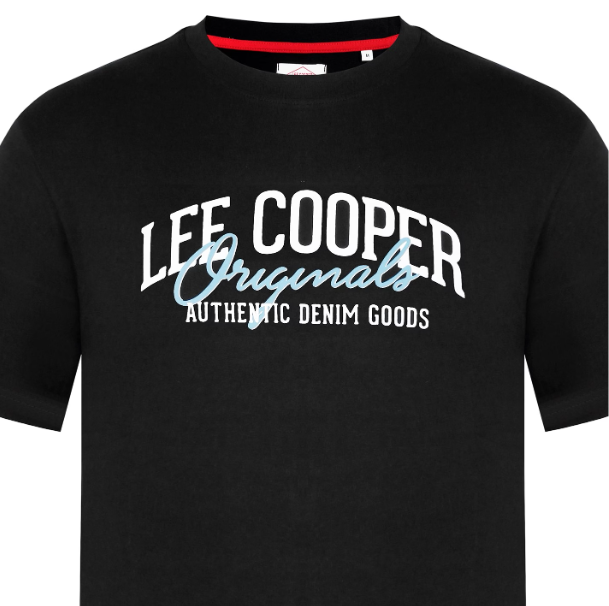 LEE COOPER. PREMIUM T-SHIRT REGULAR FIT UNISEX | BLACK