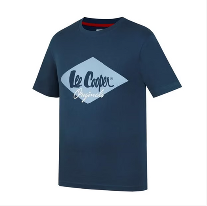 LEE COOPER-COOPER LOGO TEE SHIRT-MEN | VINTAGE BLUE