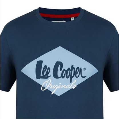 LEE COOPER-COOPER LOGO TEE SHIRT-MEN | VINTAGE BLUE