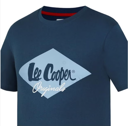 LEE COOPER-COOPER LOGO TEE SHIRT-MEN | VINTAGE BLUE