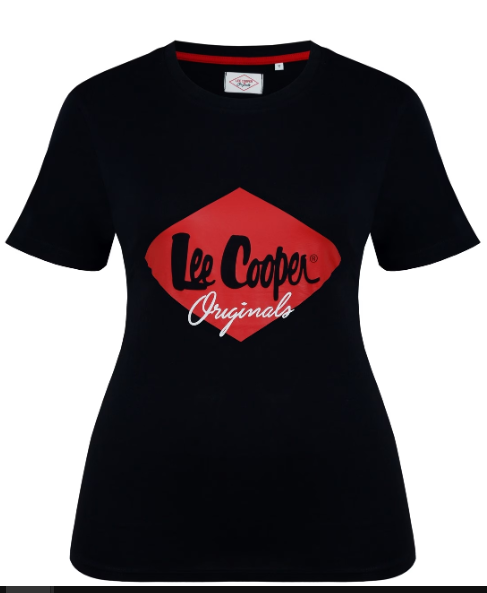 LEE COOPER. ORIGINALS T-SHIRT REGULAR FIT UNISEX | BLACK