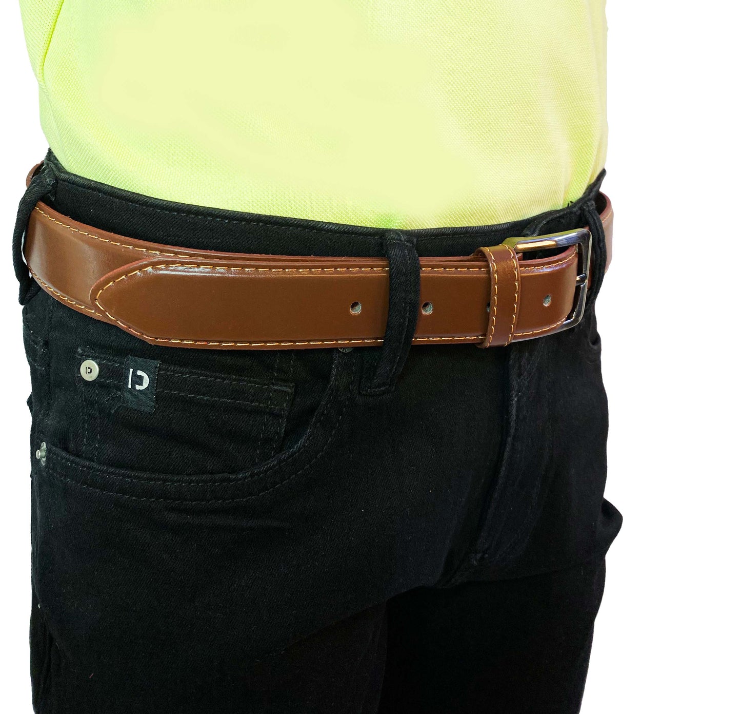 DENIMISH - LEATHER BELTS MEN | LIGHT BROWN