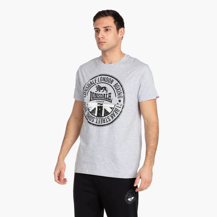 LONSDALE-SHORT SLEEVE TEE SHIRT | GREY