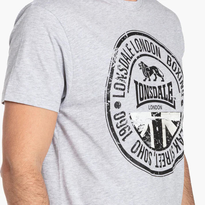 LONSDALE-SHORT SLEEVE TEE SHIRT | GREY