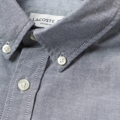 LACOSTE PREMIUM OXFORD SHIRT-MEN | GREY