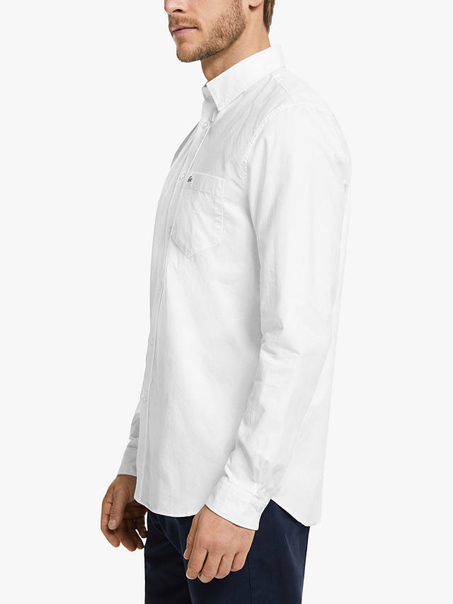 LACOSTE PREMIUM OXFORD SHIRT-MEN | WHITE