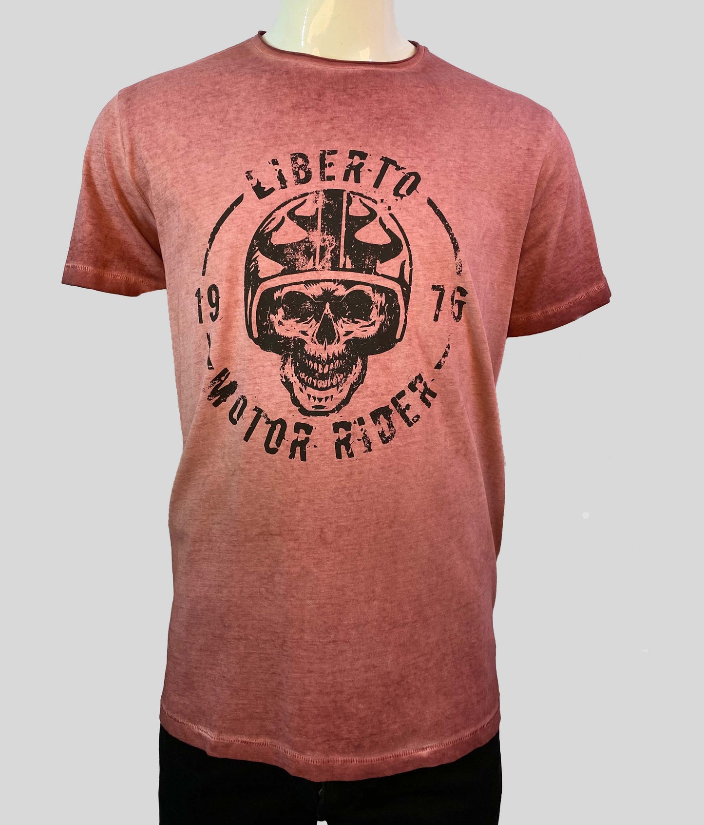 LIBERTO PRINTED MEN'S T-SHIRT | LIGHT PINK