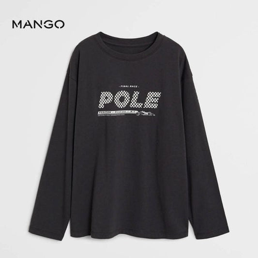 MANGO BLACK FULL SLEEVES T-SHIRT BOYS