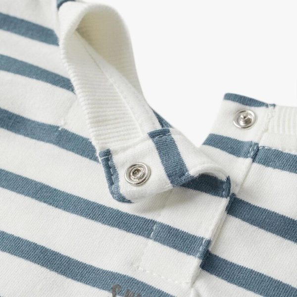 M.A.N.G.O-GREY STRIPED SWEET DISASTER SWEATSHIRT | KIDS