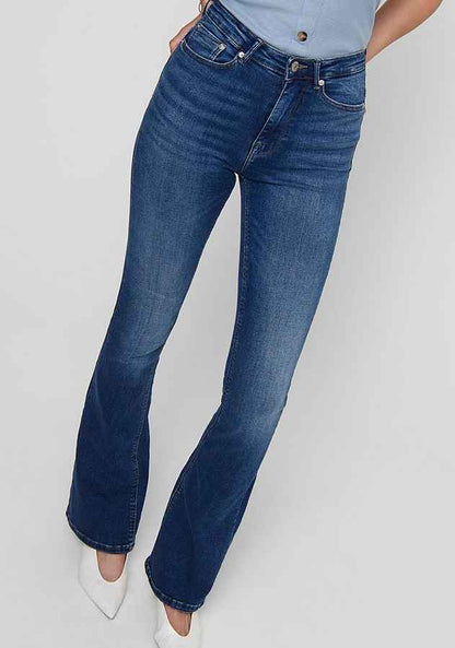 ONLY-FLARED JEANS-WOMEN-DENIM | BLUE