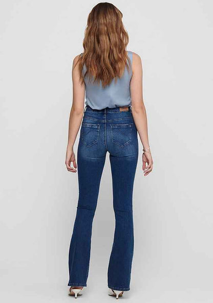 ONLY-FLARED JEANS-WOMEN-DENIM | BLUE