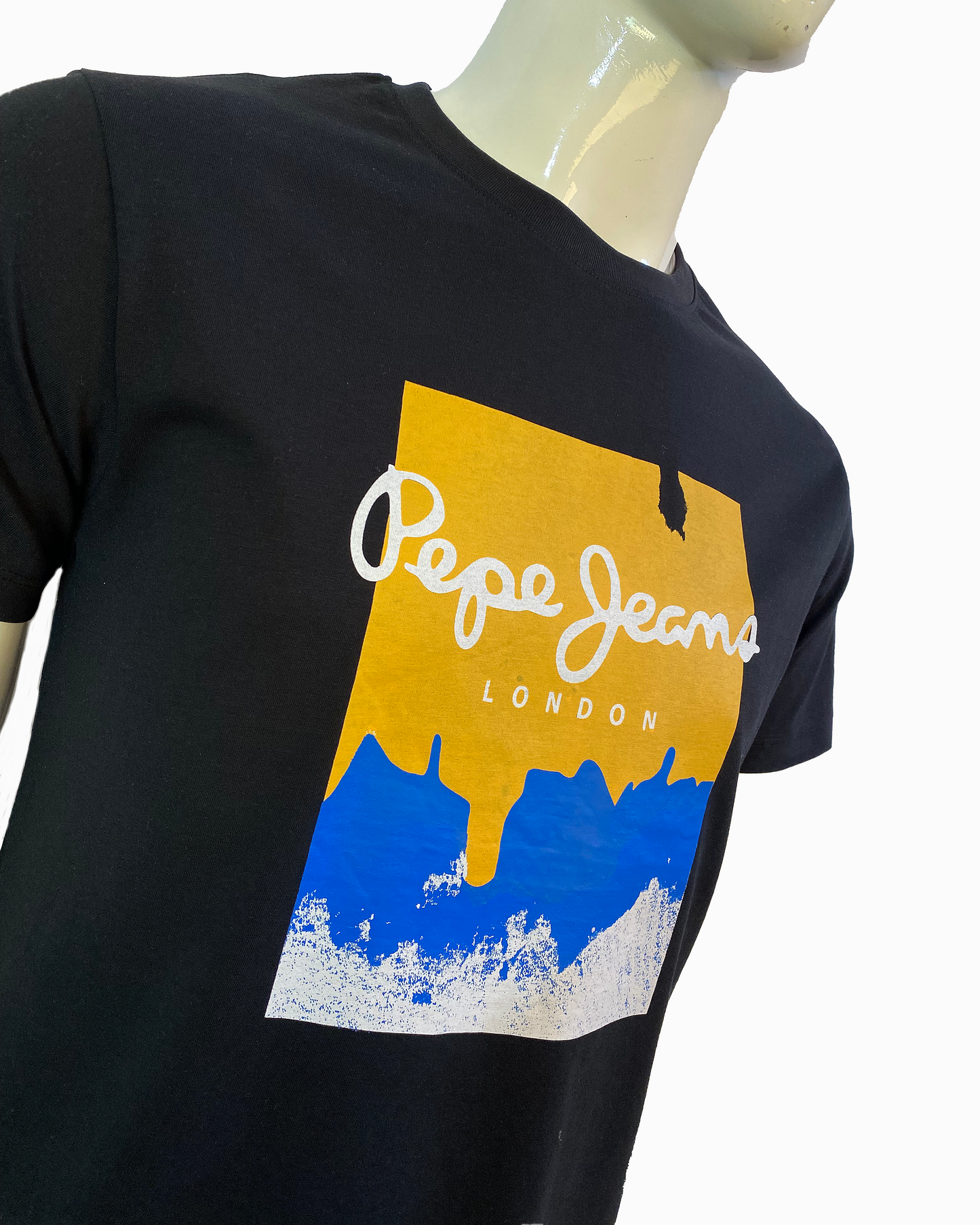 PEPE JEANS. LONDON-PREMIUM T-SHIRT | BLACK