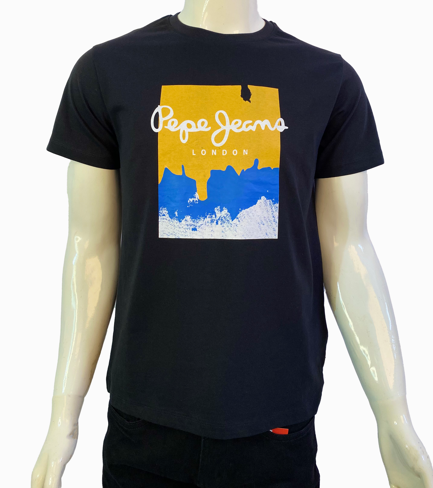 PEPE JEANS. LONDON-PREMIUM T-SHIRT | BLACK