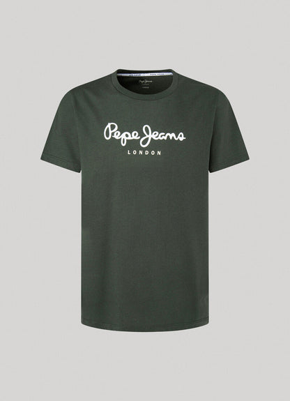 PEPE JEANS.-COTTON T-SHIRT WITH PRINTED LOGO | CASTING