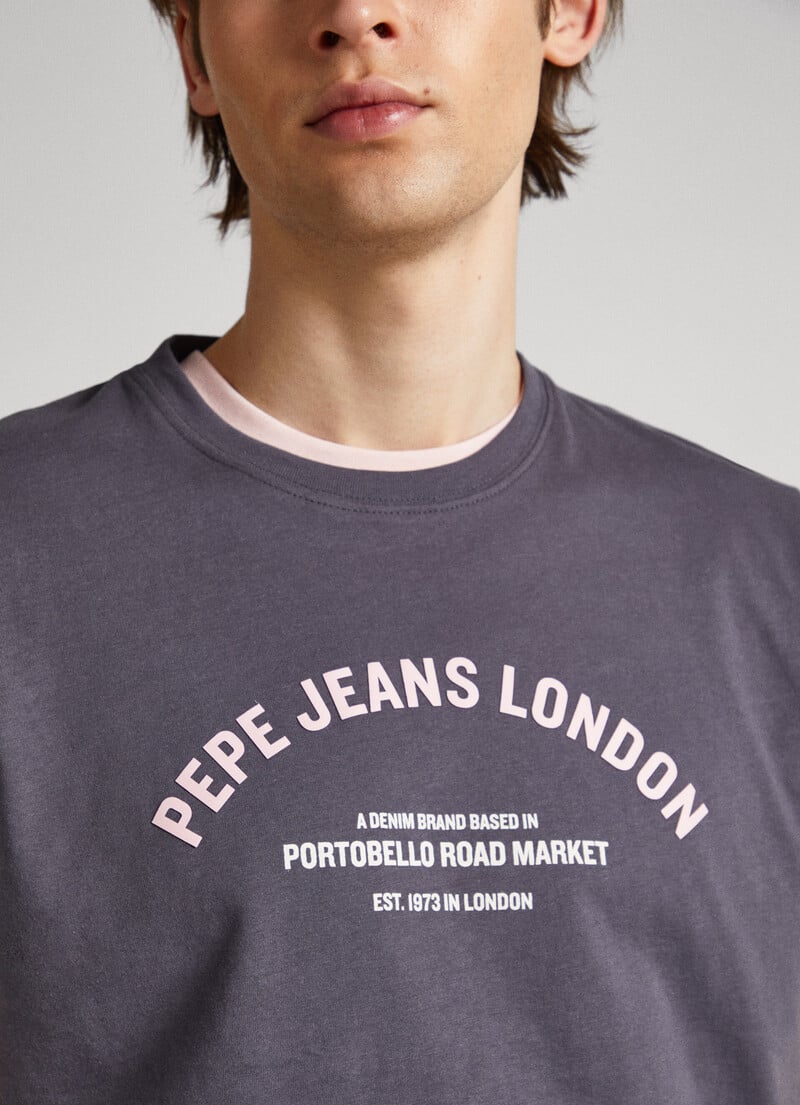 PEPE JEANS LONDON EDWARD SLIM FIT |T-SHIRT WASHED BLACK