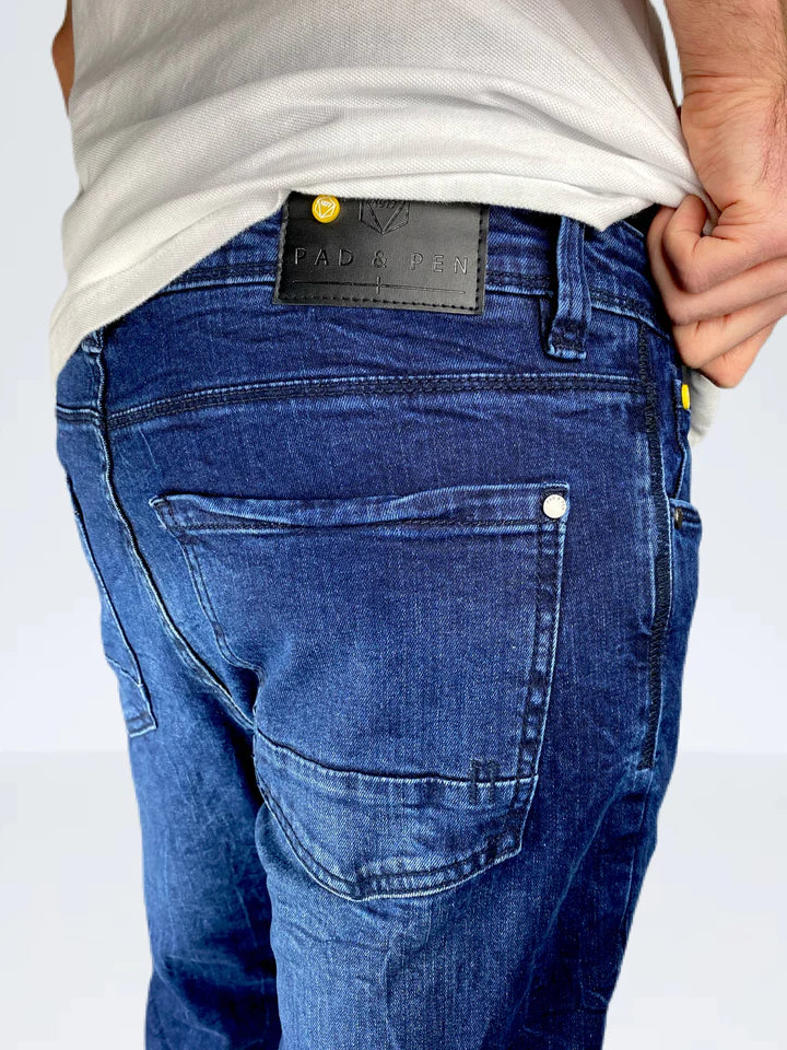 PAD & PEN -REGULAR FIT-JEANS-MENS | DENIM BLUE