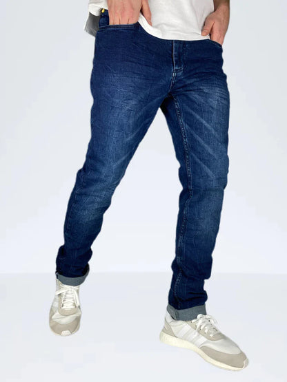 PAD & PEN -REGULAR FIT-JEANS-MENS | DENIM BLUE