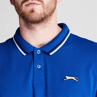 SLAZENGER.- Men's Polo Tipped Shirt | ROYAL BLUE