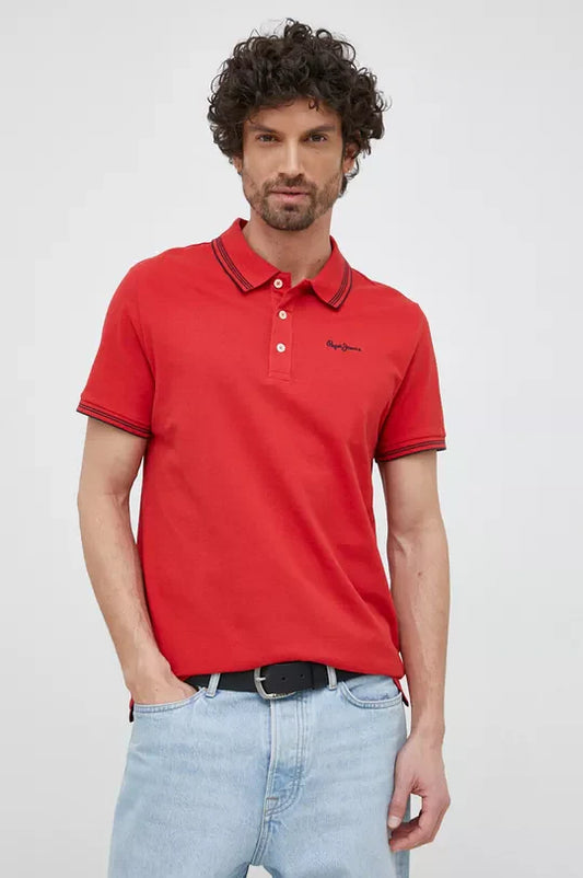 PEPE JEANS JET COTTON POLO | RED