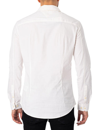 TOMMY HILFIGER - STRETCH SLIM FIT - SHIRT | WHITE