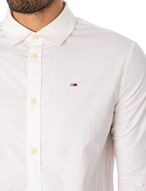 TOMMY HILFIGER - STRETCH SLIM FIT - SHIRT | WHITE