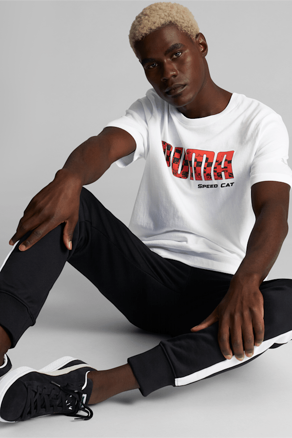 PUMA LOGO MEN SLIM FIT T-SHIRT | WHITE