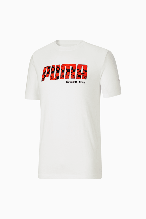 PUMA LOGO MEN SLIM FIT T-SHIRT | WHITE