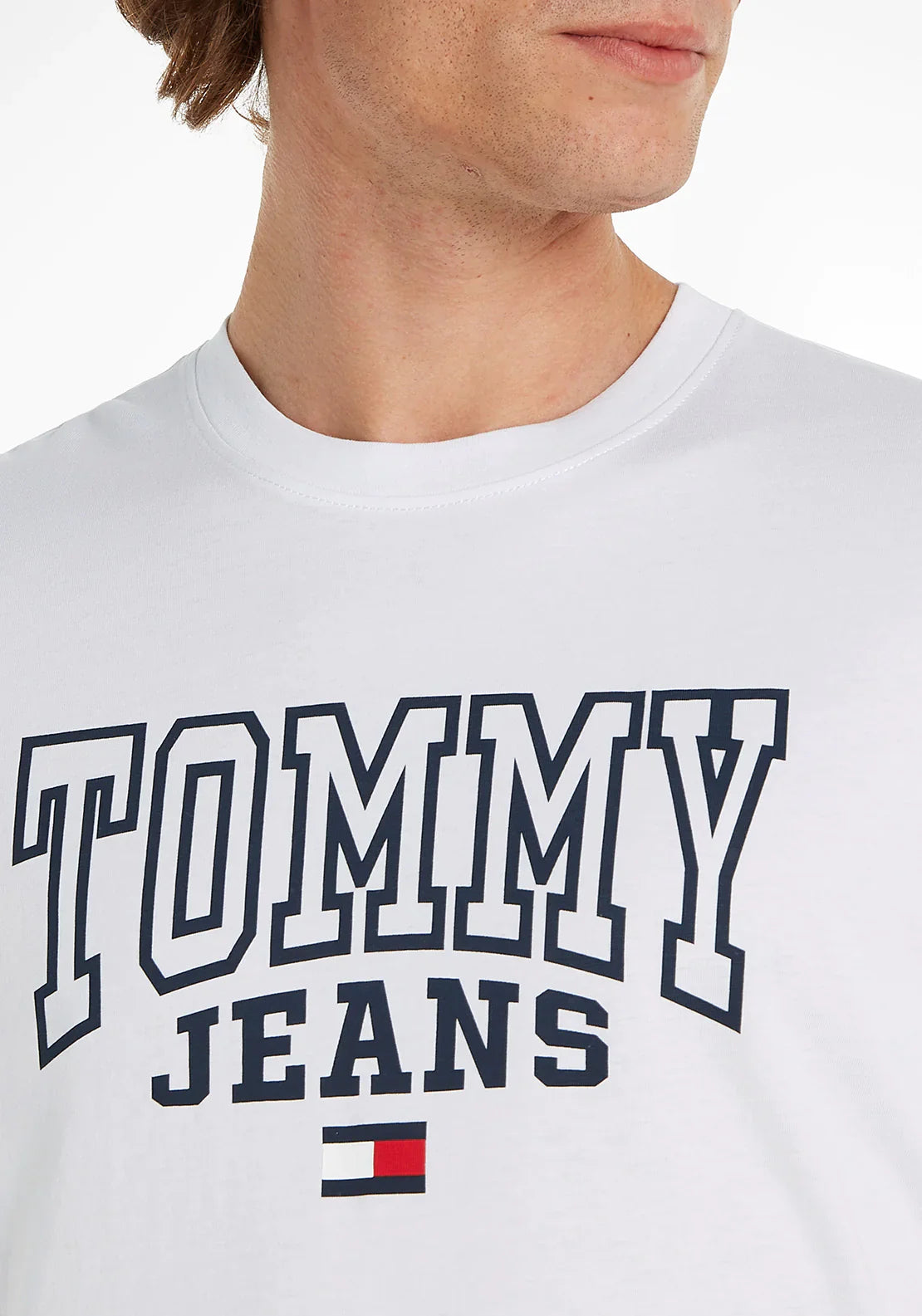 TOMMY JEANS ENTRY GRAPHIC TEE SHIRT | WHITE