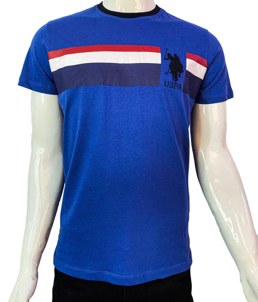 U.S. POLO ASSN. BASIC-RIBBED T-SHIRT | BLUE