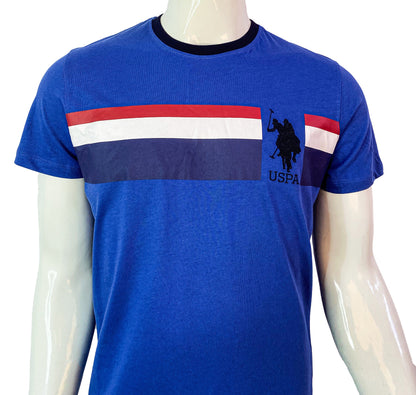 U.S. POLO ASSN. BASIC-RIBBED T-SHIRT | BLUE