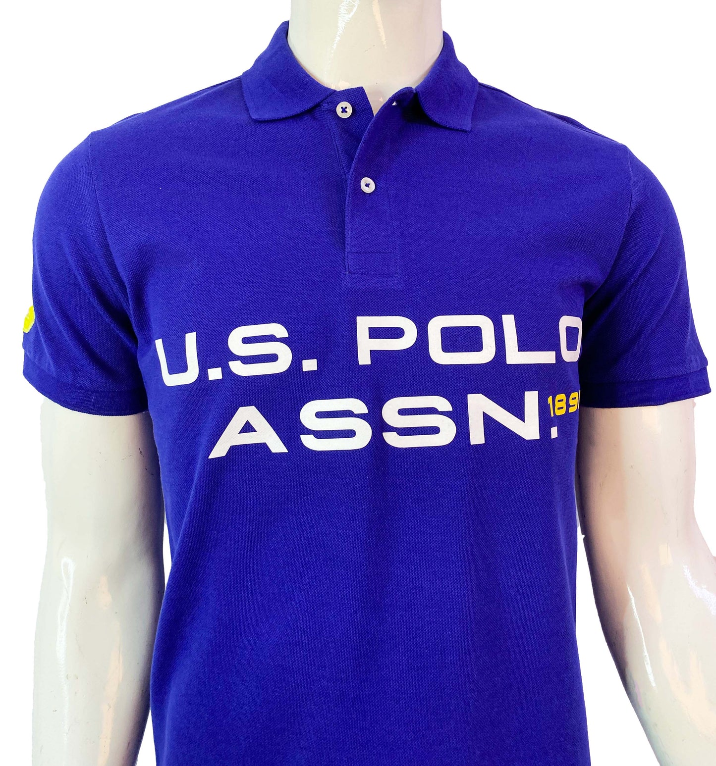 U.S POLO ASSN. PIQUE PRINTED GRAPHIC POLO-MENS | ROYAL BLUE