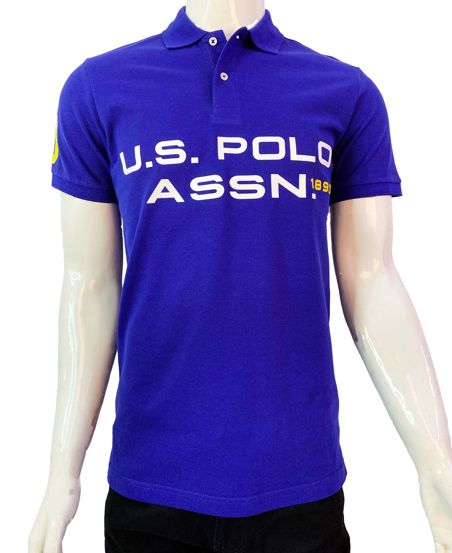 U.S POLO ASSN. PIQUE PRINTED GRAPHIC POLO-MENS | ROYAL BLUE