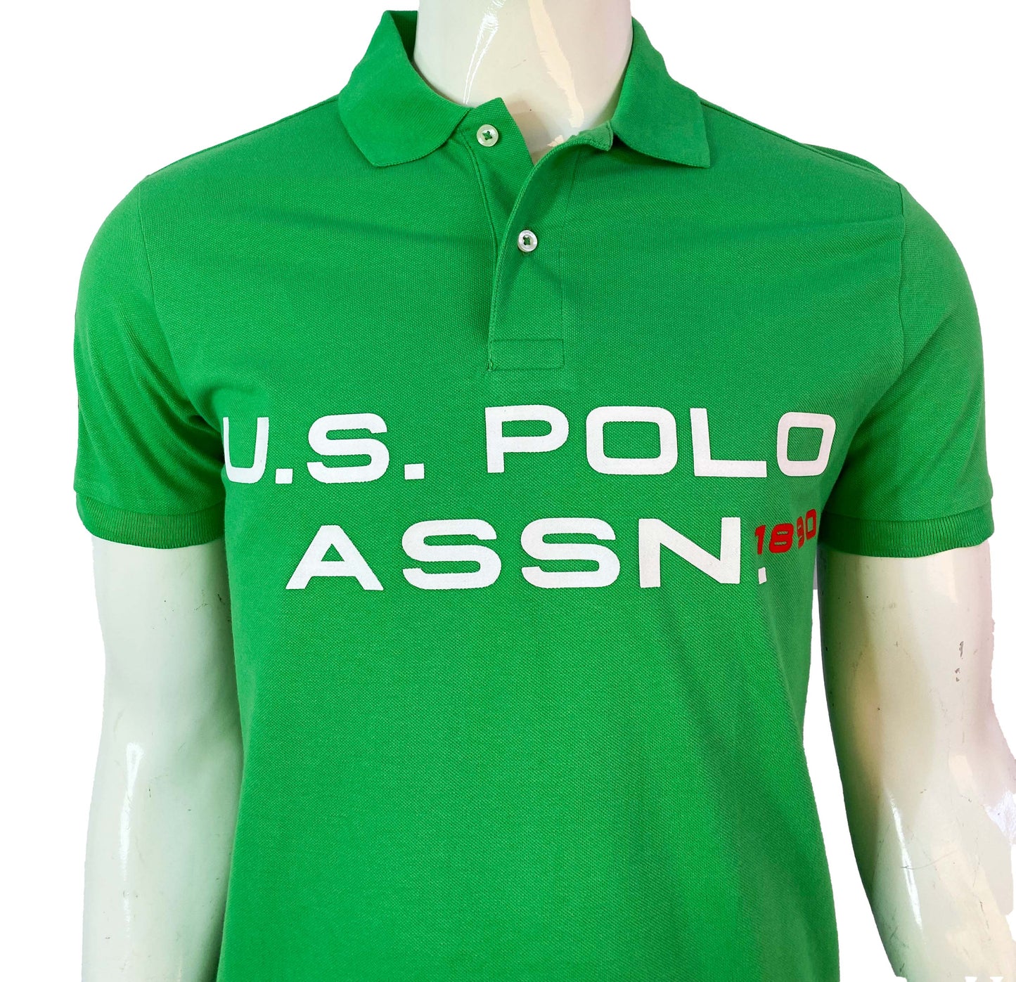 U.S POLO ASSN. PIQUE PRINTED GRAPHIC POLO-MENS | GREEN