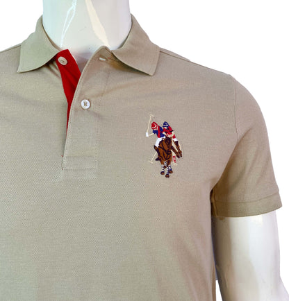 U.S POLO ASSN. PIQUE PRINTED GRAPHIC POLO-MENS | SKIN