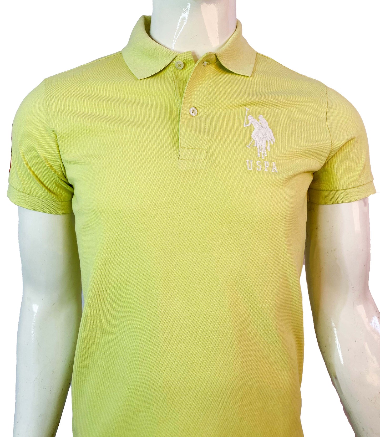 U.S POLO ASSN. PIQUE PRINTED GRAPHIC POLO-MENS | LIME