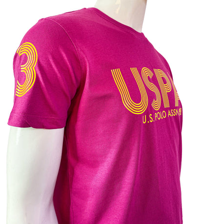 U.S. POLO ASSN. GRAPHIC PRINT-CLASSIC T-SHIRT | PINK RUBY