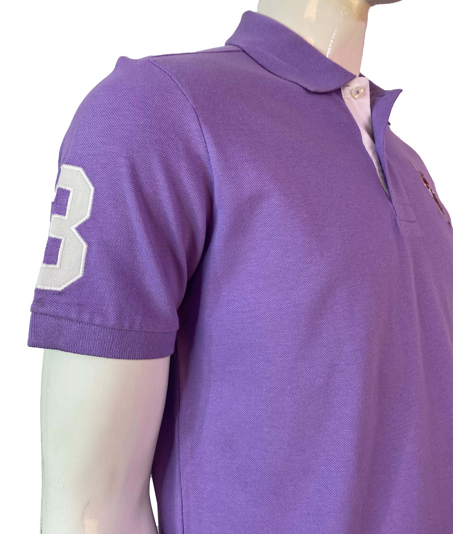 U.S POLO ASSN. PIQUE PRINTED GRAPHIC POLO-MENS | LIGHT PURPLE