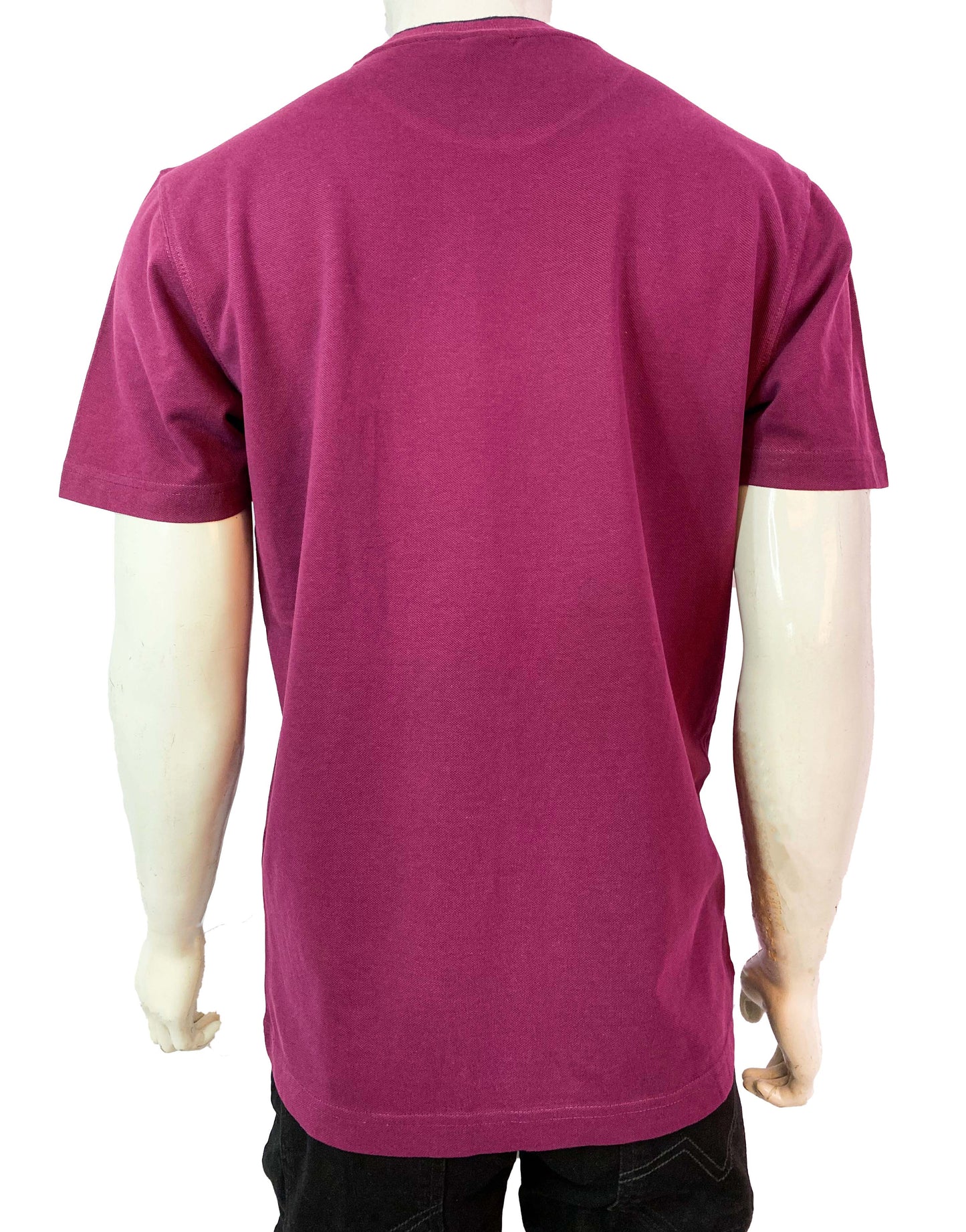 U.S POLO ASSN. BASIC-RIBBED T-SHIRT | DK PURPLE