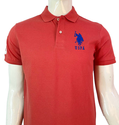 U.S POLO ASSN. PIQUE PRINTED GRAPHIC POLO-MENS | D.PEACH