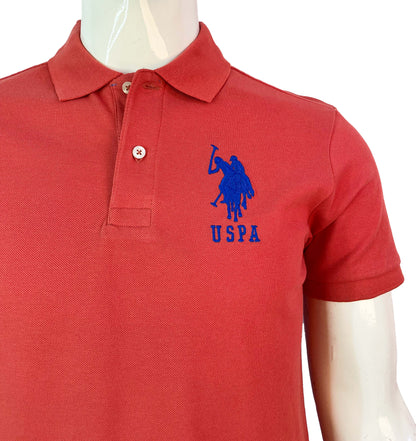 U.S POLO ASSN. PIQUE PRINTED GRAPHIC POLO-MENS | D.PEACH