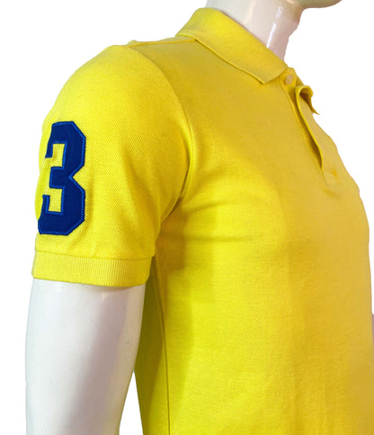 U.S POLO ASSN. PIQUE PRINTED GRAPHIC POLO-MENS | YELLOW