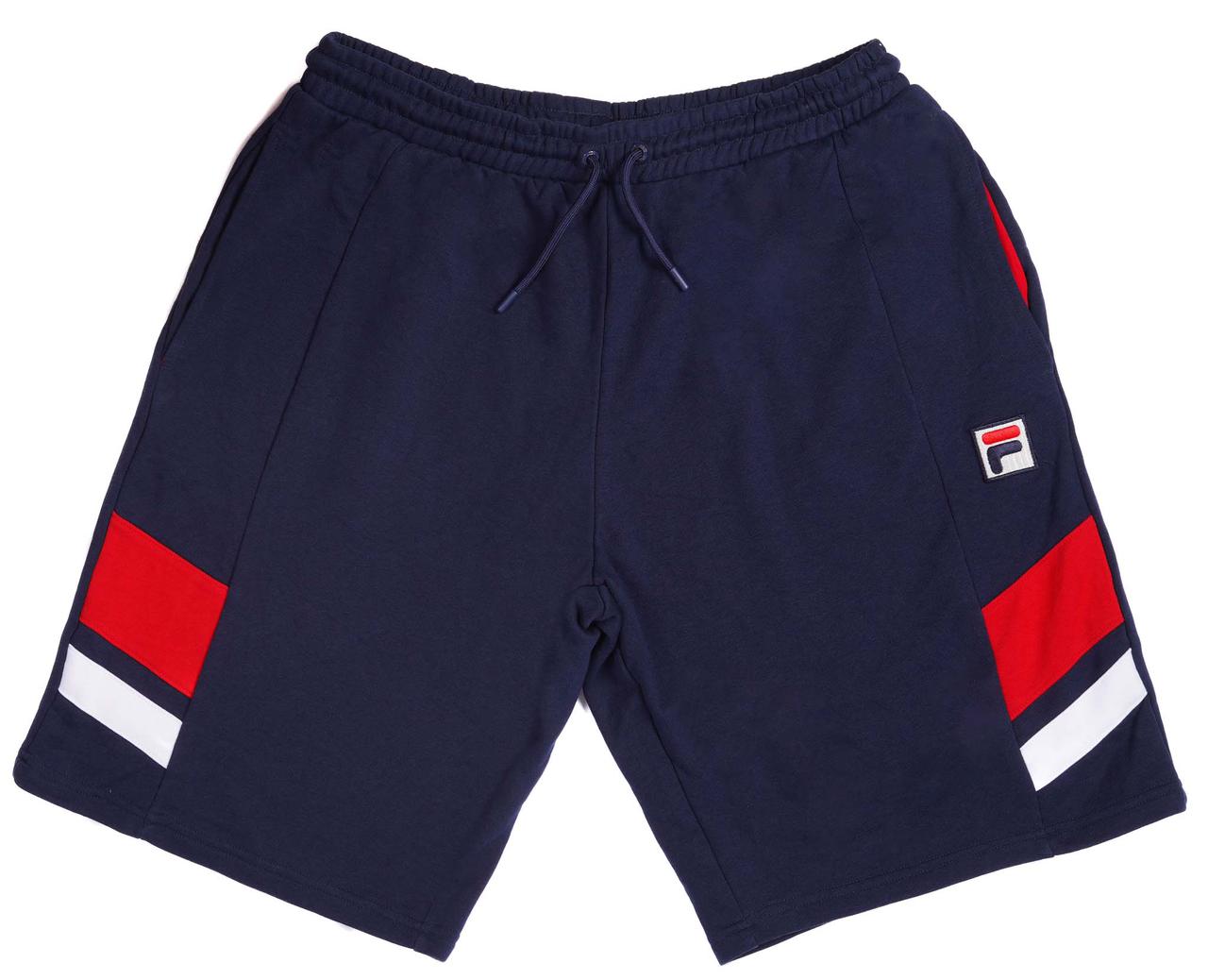 FILA-LOGO WITH STRIPS-MENS SHORTS | BLUE