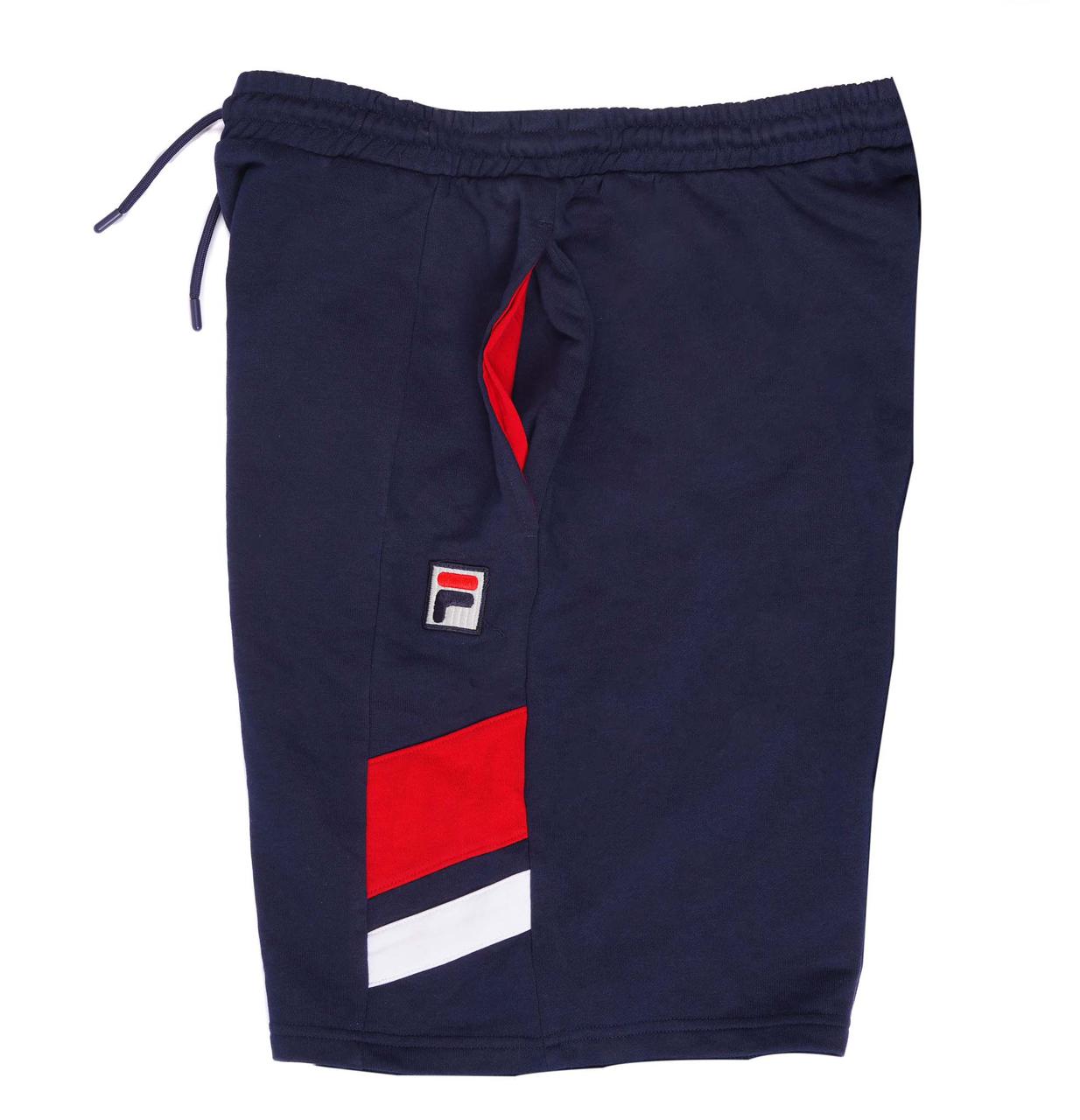 FILA-LOGO WITH STRIPS-MENS SHORTS | BLUE